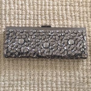 Jeweled cocktail clutch, Banana Republic